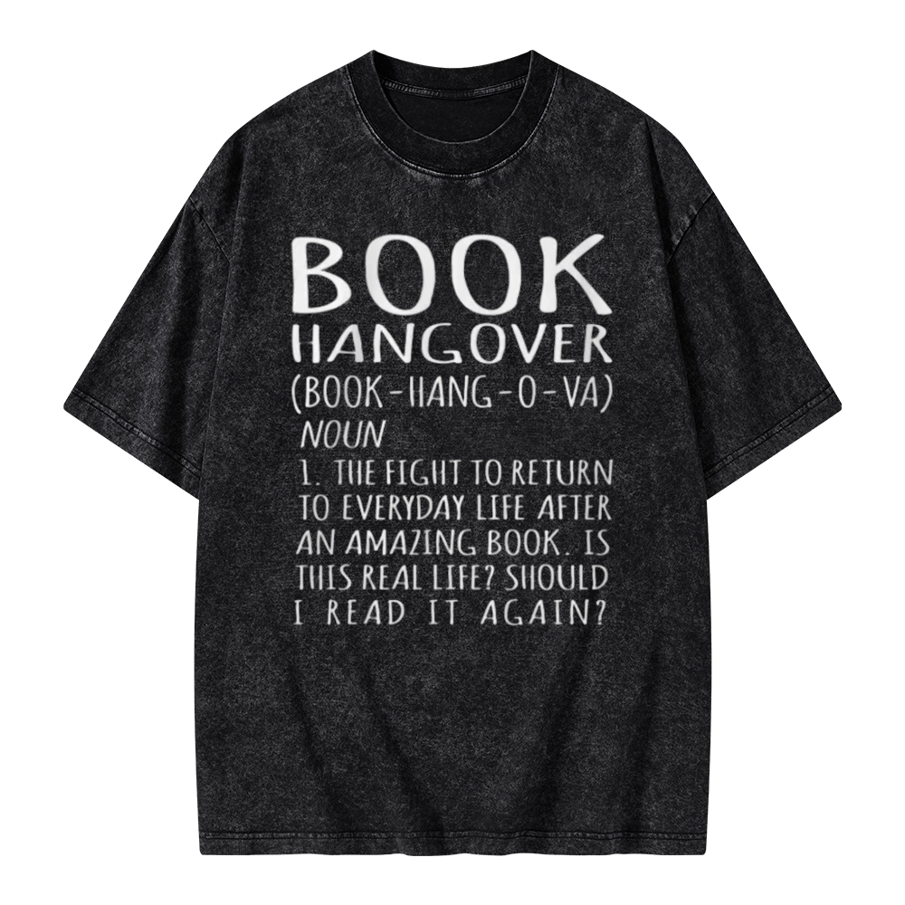 Pagewings Book Hangover Unisex Washed T-shirt