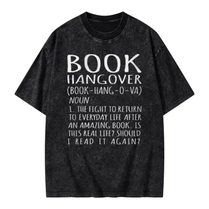 Pagewings Book Hangover Unisex Washed T-shirt