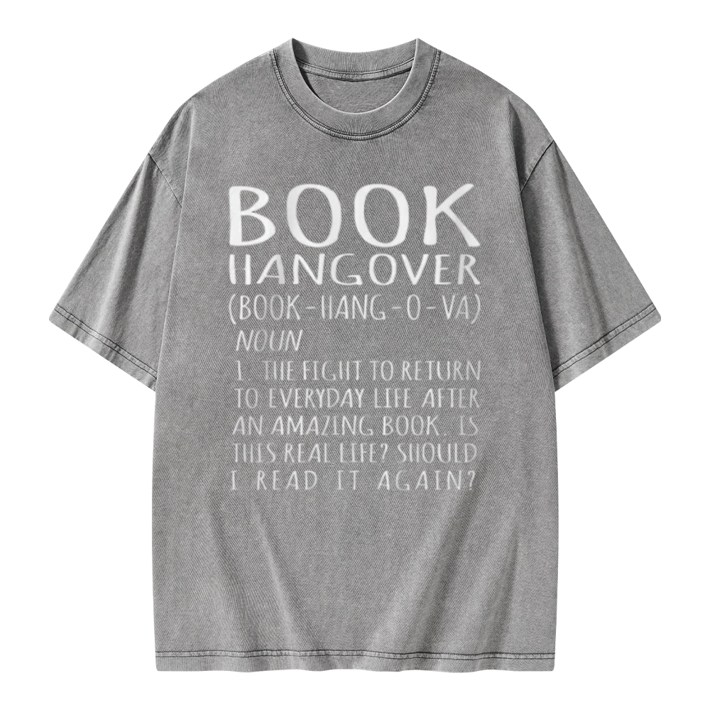 Pagewings Book Hangover Unisex Washed T-shirt