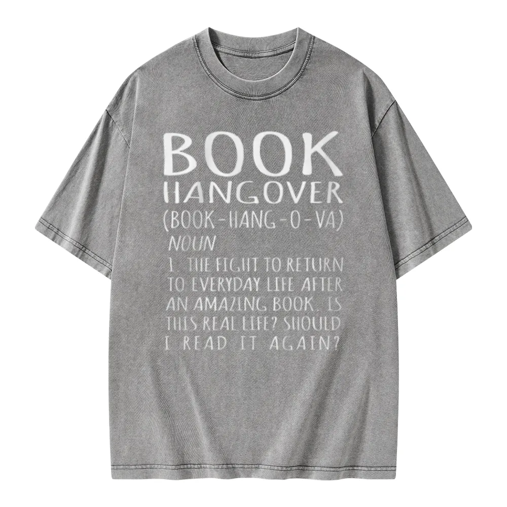 Pagewings Book Hangover Unisex Washed T-shirt
