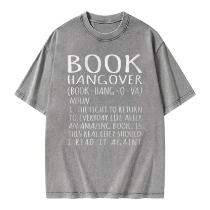 Pagewings Book Hangover Unisex Washed T-shirt