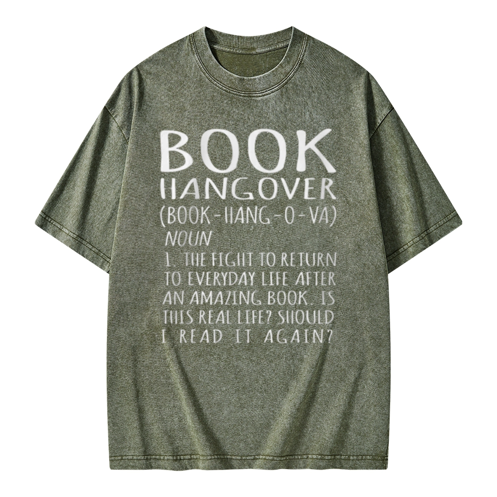 Pagewings Book Hangover Unisex Washed T-shirt