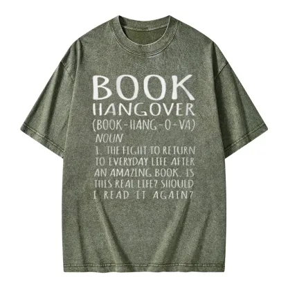 Pagewings Book Hangover Unisex Washed T-shirt