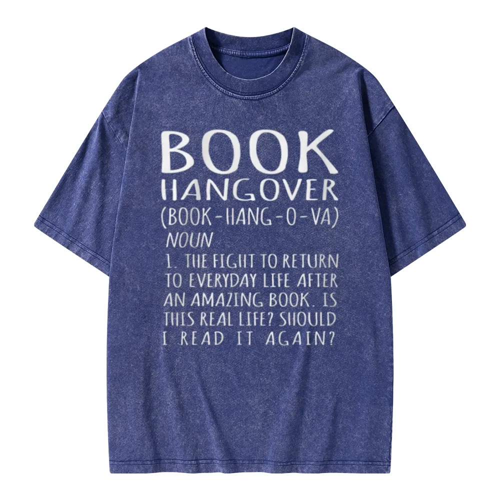 Pagewings Book Hangover Unisex Washed T-shirt