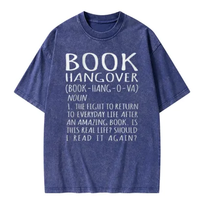 Pagewings Book Hangover Unisex Washed T-shirt