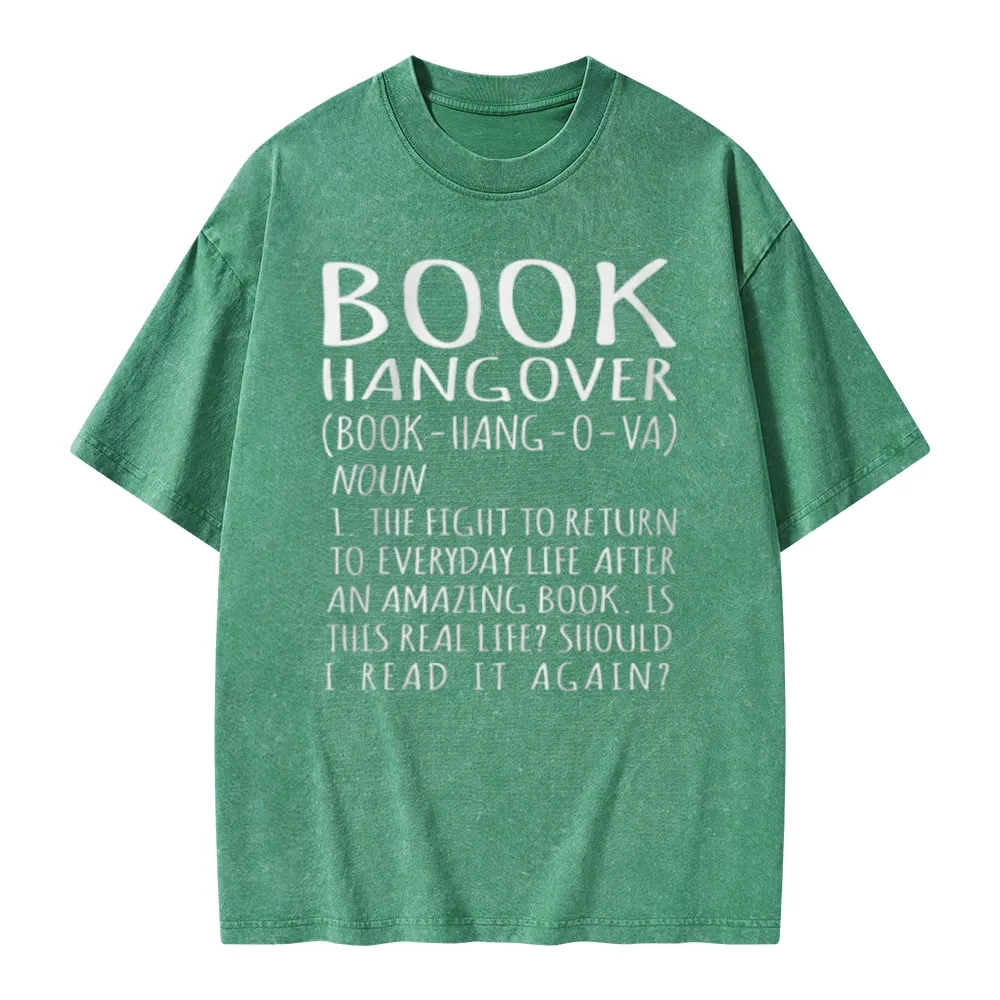 Pagewings Book Hangover Unisex Washed T-shirt