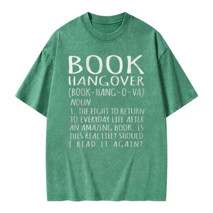 Pagewings Book Hangover Unisex Washed T-shirt
