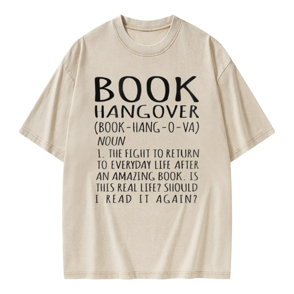 Pagewings Book Hangover Unisex Washed T-shirt