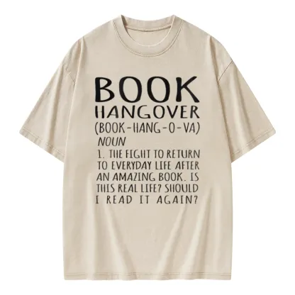Pagewings Book Hangover Unisex Washed T-shirt