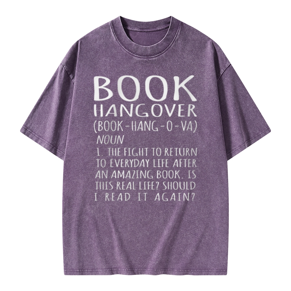 Pagewings Book Hangover Unisex Washed T-shirt