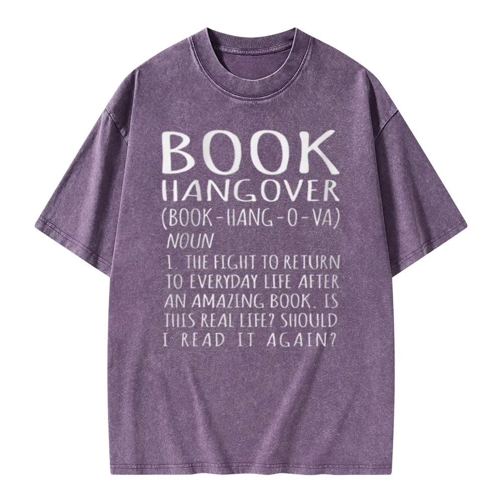Pagewings Book Hangover Unisex Washed T-shirt