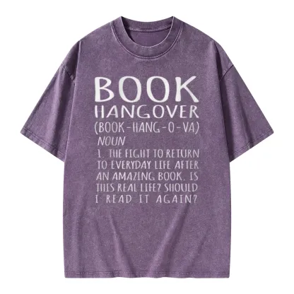 Pagewings Book Hangover Unisex Washed T-shirt