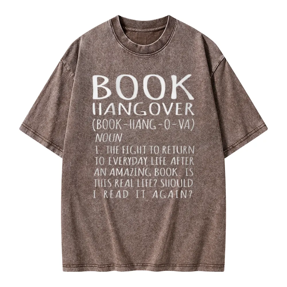 Pagewings Book Hangover Unisex Washed T-shirt