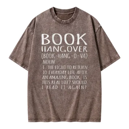 Pagewings Book Hangover Unisex Washed T-shirt
