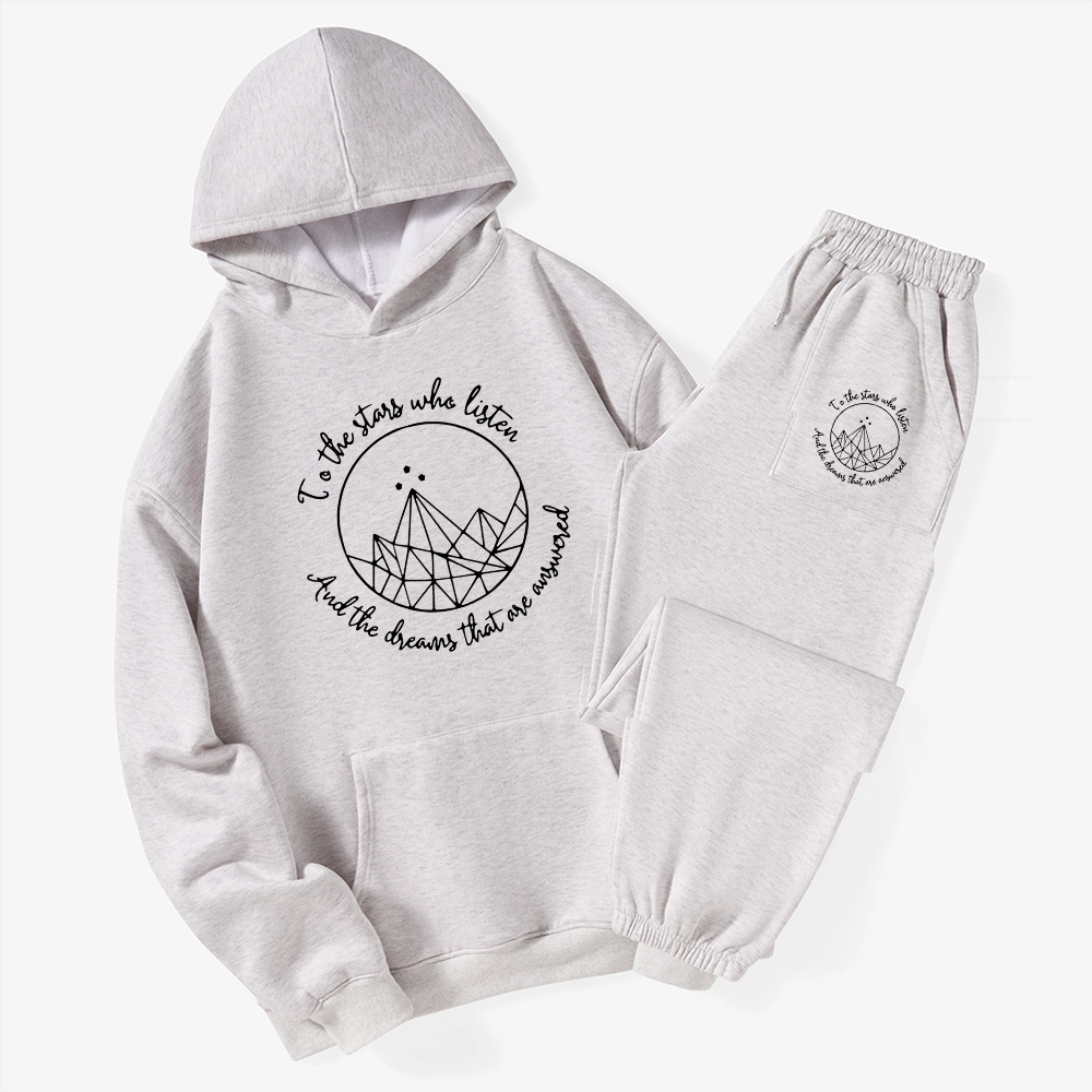 Pagewings To The Stars Who Listen Unisex Fleece Hoodie Set