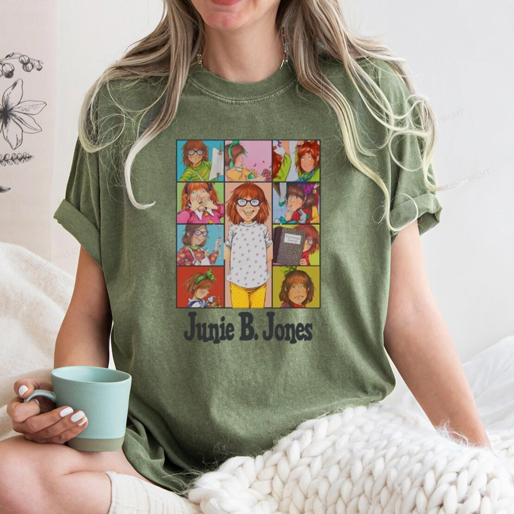 Pagewings Junie B Jones Unisex Washed T-shirt