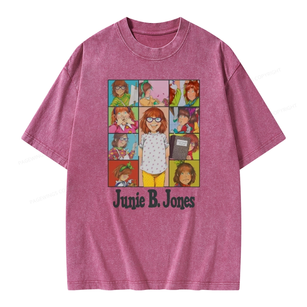 Pagewings Junie B Jones Unisex Washed T-shirt