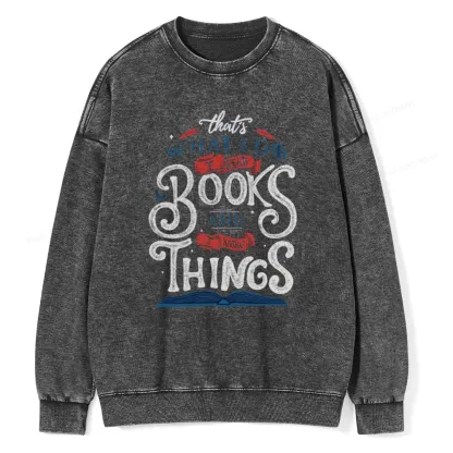 Pagewings Read To  Know Things Unisex Washed Sweatshirt