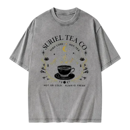 Pagewings Suriel Tea Co Unisex Washed T-shirt