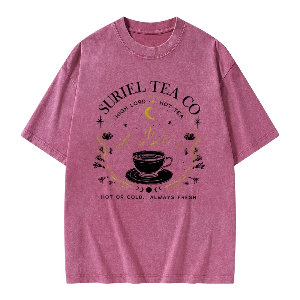 Pagewings Suriel Tea Co Unisex Washed T-shirt