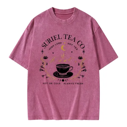 Pagewings Suriel Tea Co Unisex Washed T-shirt