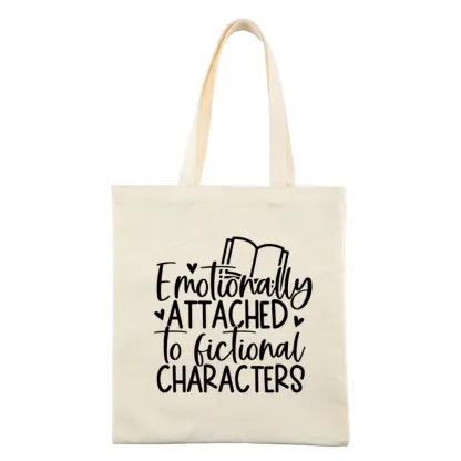 Pagewings Emotionally Attached To Fictional Characters Tote Bag