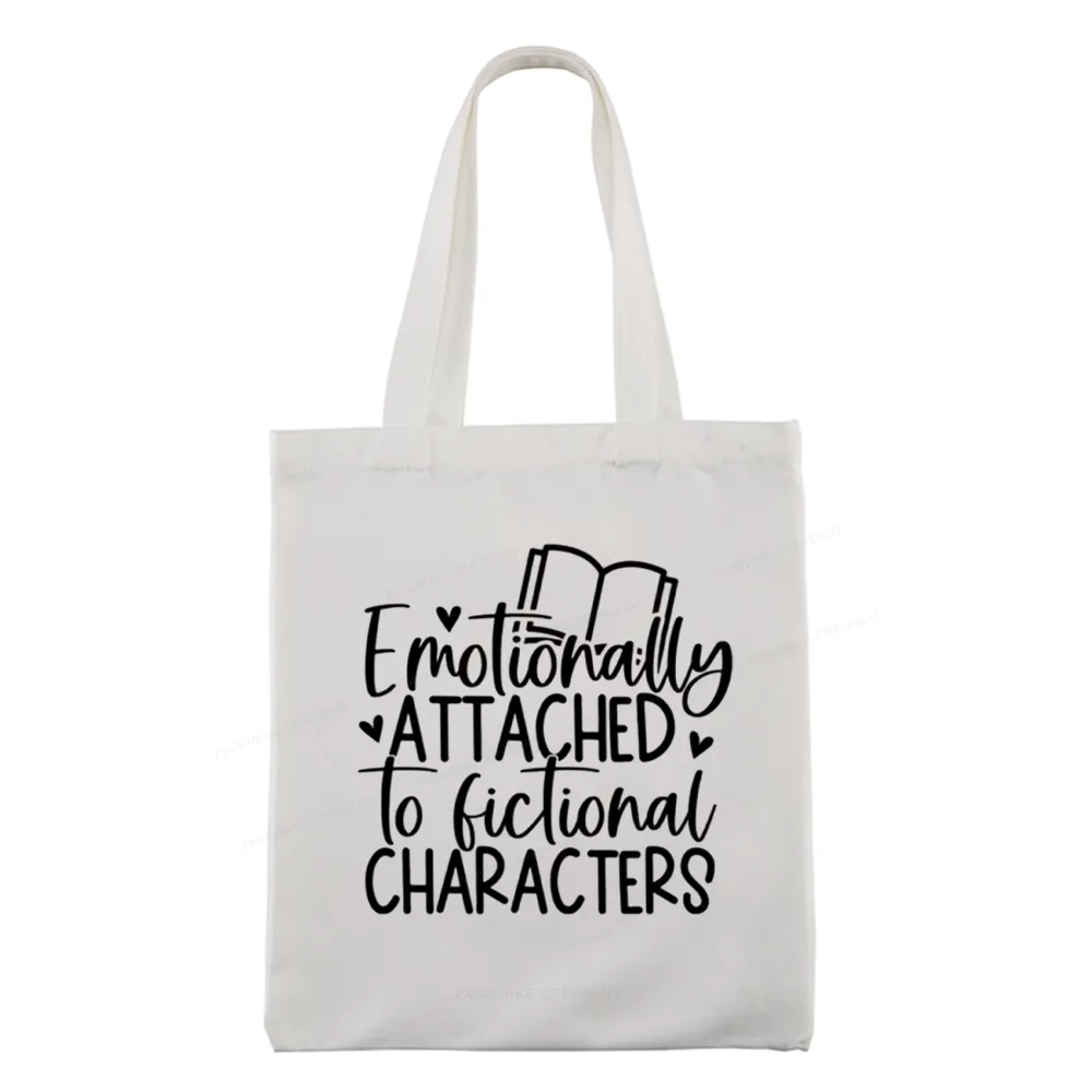 Pagewings Emotionally Attached To Fictional Characters Tote Bag