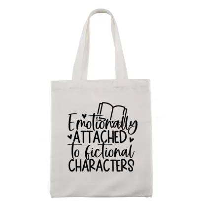 Pagewings Emotionally Attached To Fictional Characters Tote Bag