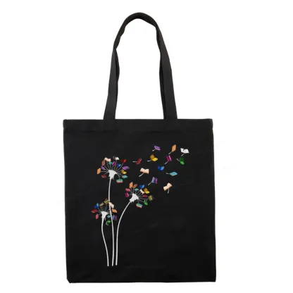 Pagewings Cute Dandelion Books Flower Fly Tote Bag