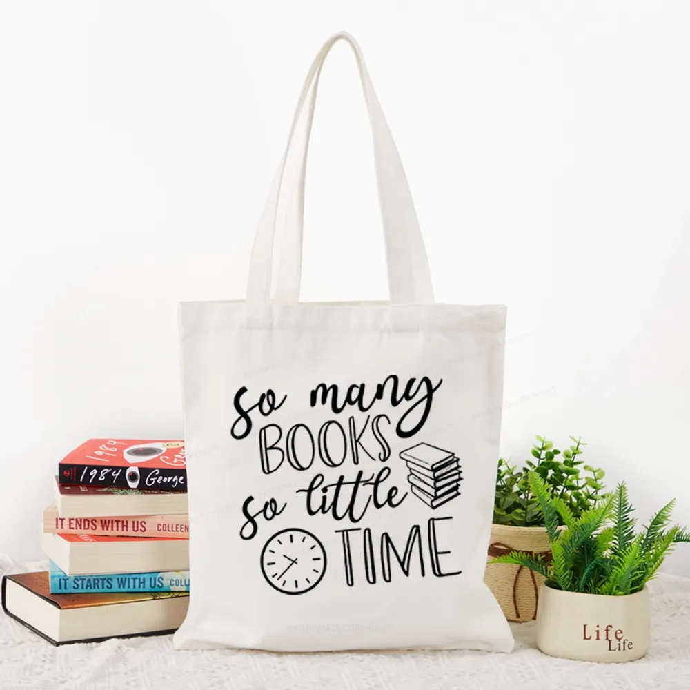 Pagewings So Many Books So Little Time Tote Bag