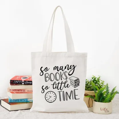 Pagewings So Many Books So Little Time Tote Bag