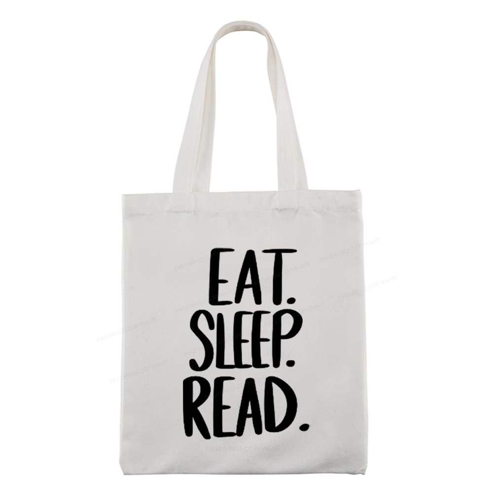 Pagewings Eat Sleep Read Tote Bag