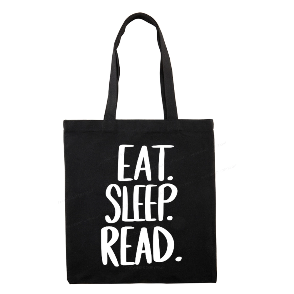 Pagewings Eat Sleep Read Tote Bag