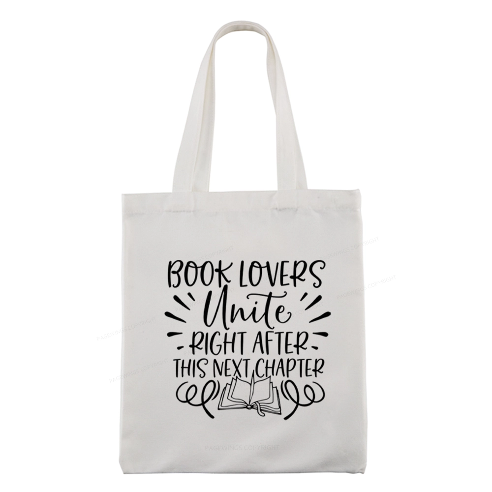 Pagewings Book Lovers Unite Tote Bag