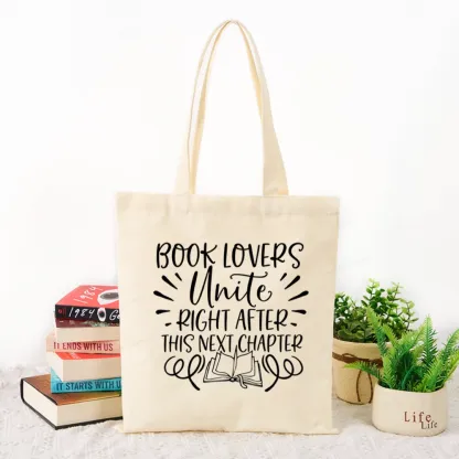 Pagewings Book Lovers Unite Tote Bag