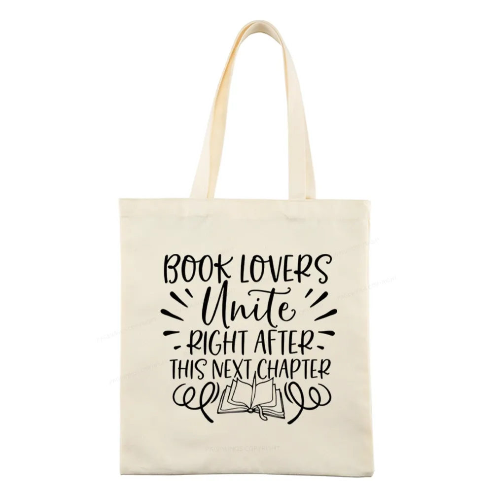 Pagewings Book Lovers Unite Tote Bag