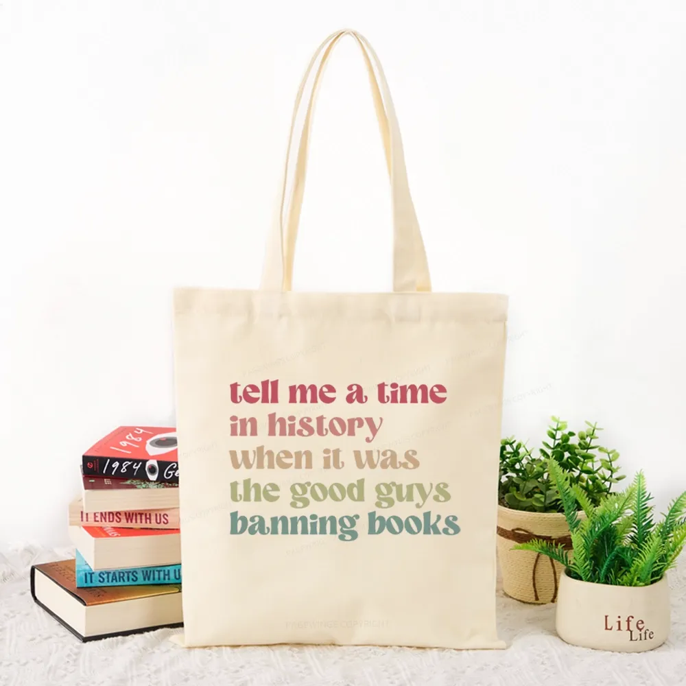 Pagewings Tell Me a Time in History Tote Bag