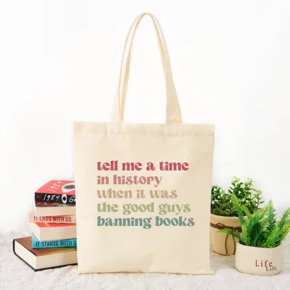 Pagewings Tell Me a Time in History Tote Bag