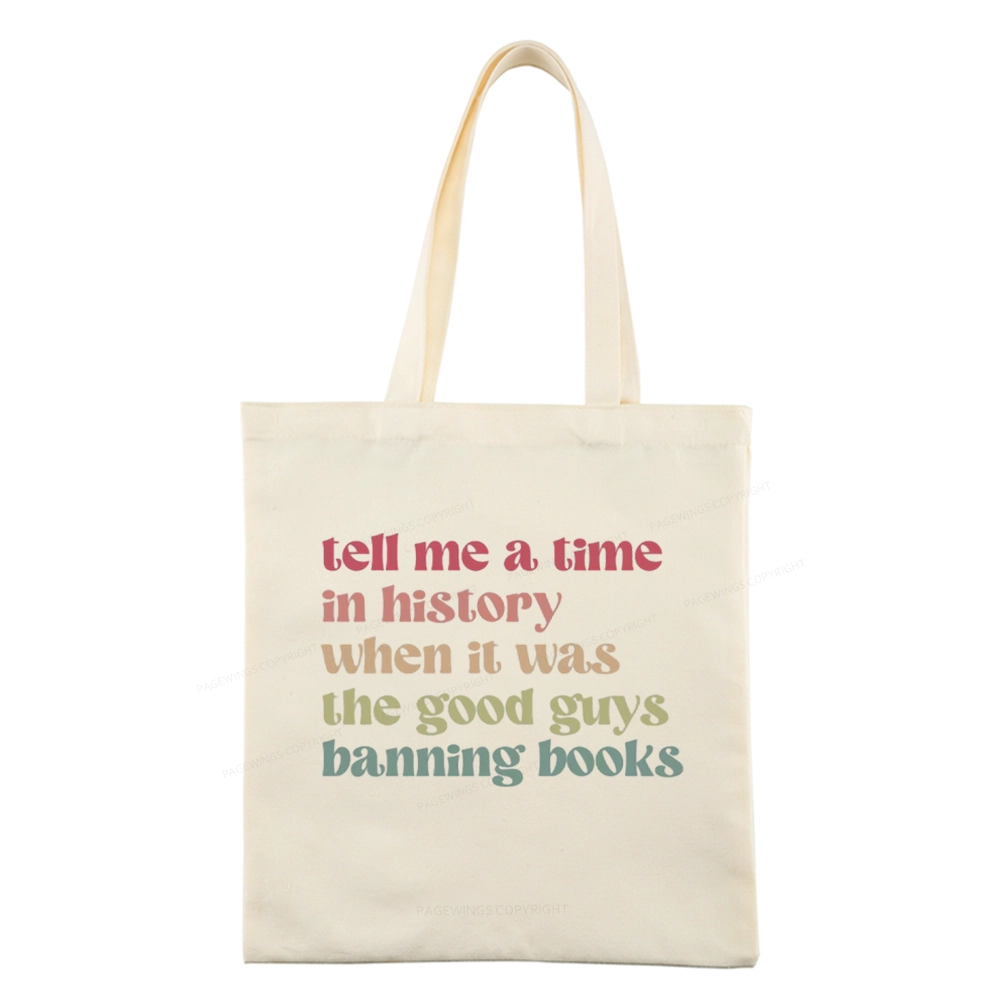 Pagewings Tell Me a Time in History Tote Bag