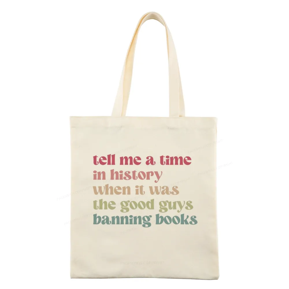 Pagewings Tell Me a Time in History Tote Bag