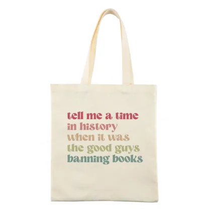 Pagewings Tell Me a Time in History Tote Bag