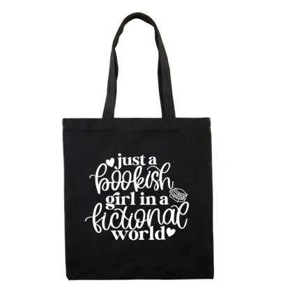 Pagewings Just A Bookish Girl In A Fictional World Tote Bag