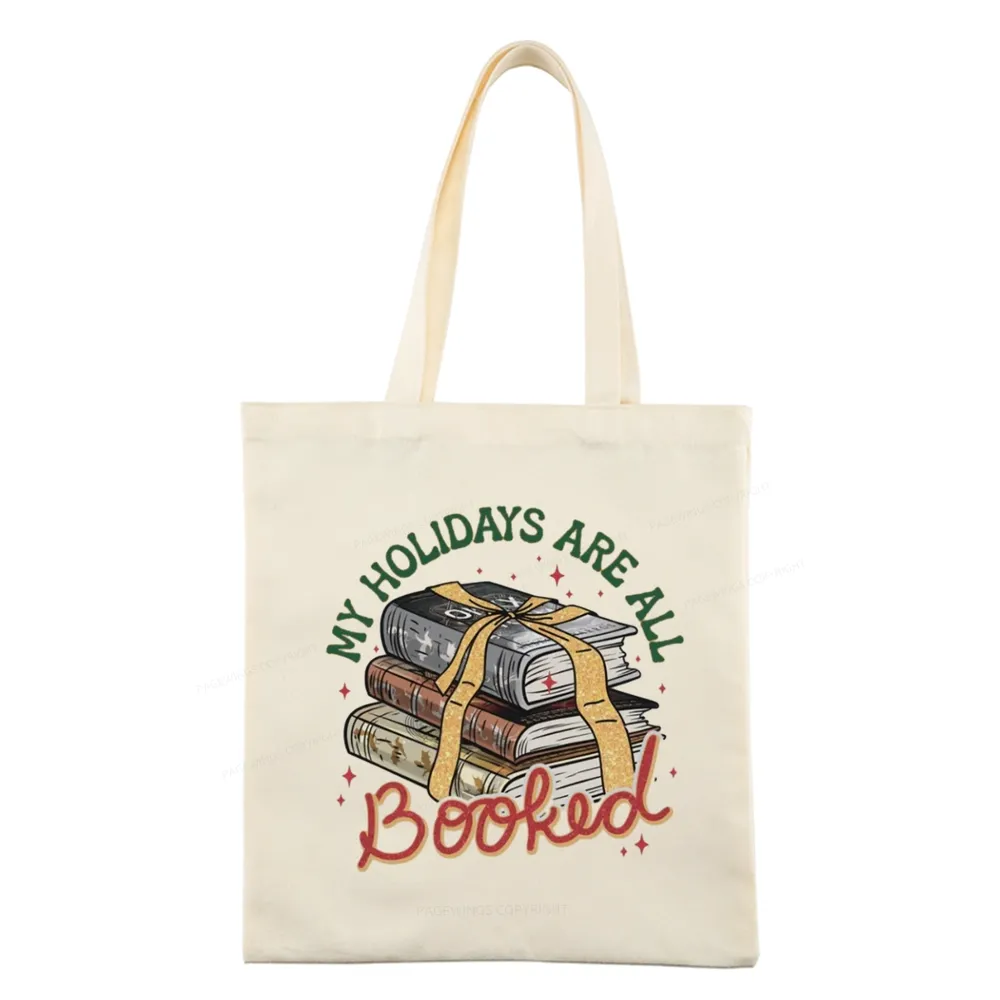 Pagewings My Holidays Are All Booked Christmas Tote Bag