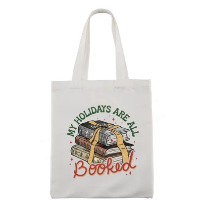 Pagewings My Holidays Are All Booked Christmas Tote Bag