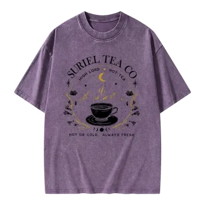 Pagewings Suriel Tea Co Unisex Washed T-shirt