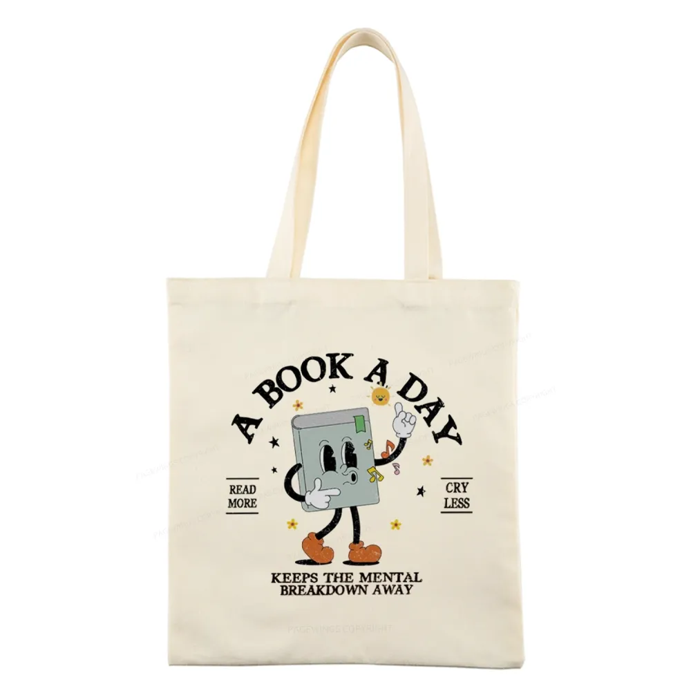 Pagewings A Book A Day Keep The Mental Breakdown Away Tote Bag