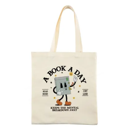 Pagewings A Book A Day Keep The Mental Breakdown Away Tote Bag