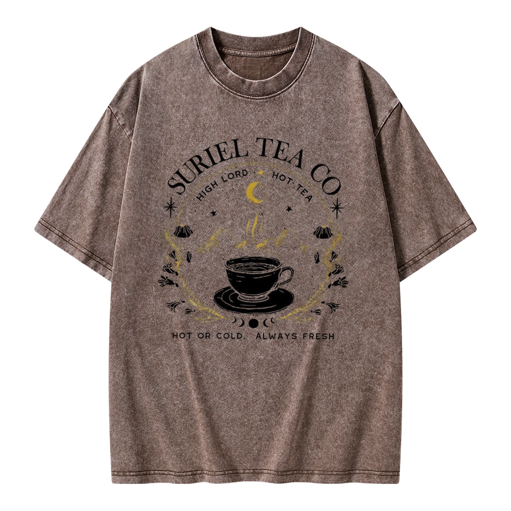 Pagewings Suriel Tea Co Unisex Washed T-shirt