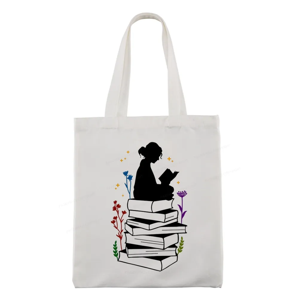 Pagewings Girl Reading Tote Bag