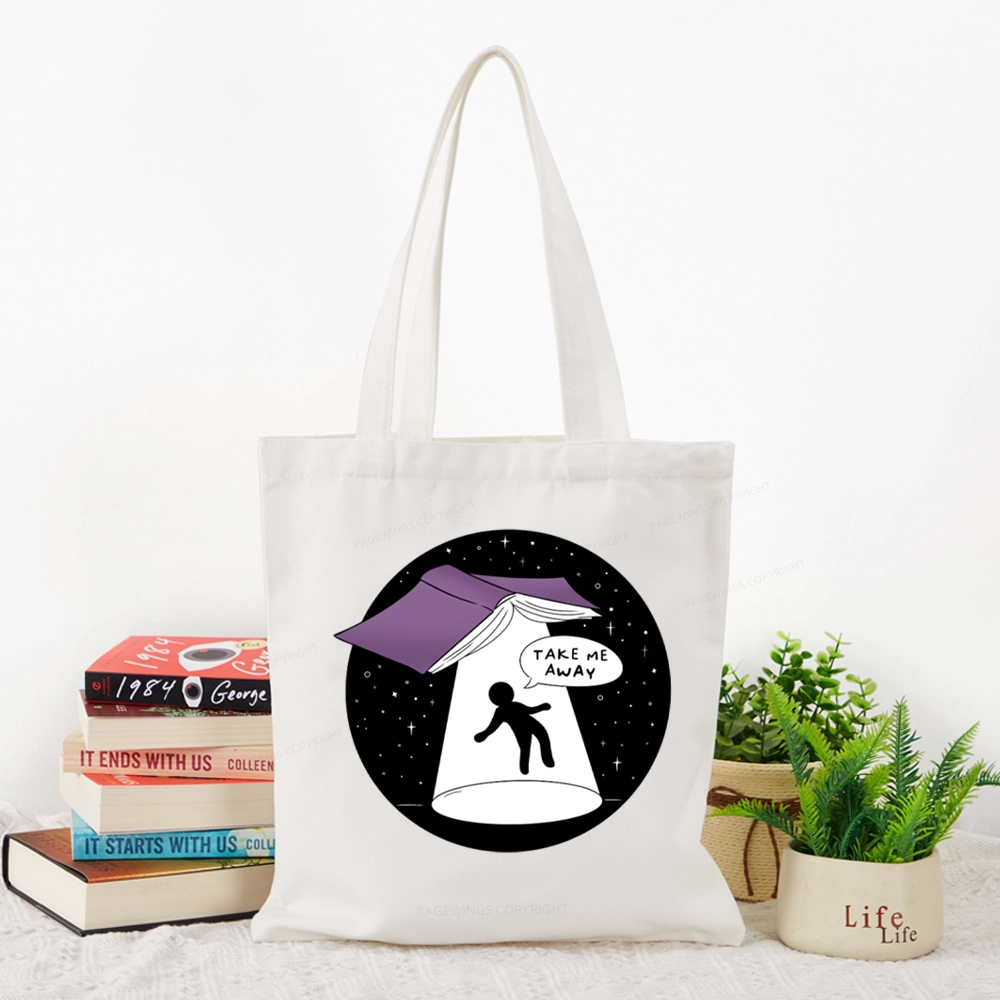 Pagewings Take Me Away Tote Bag